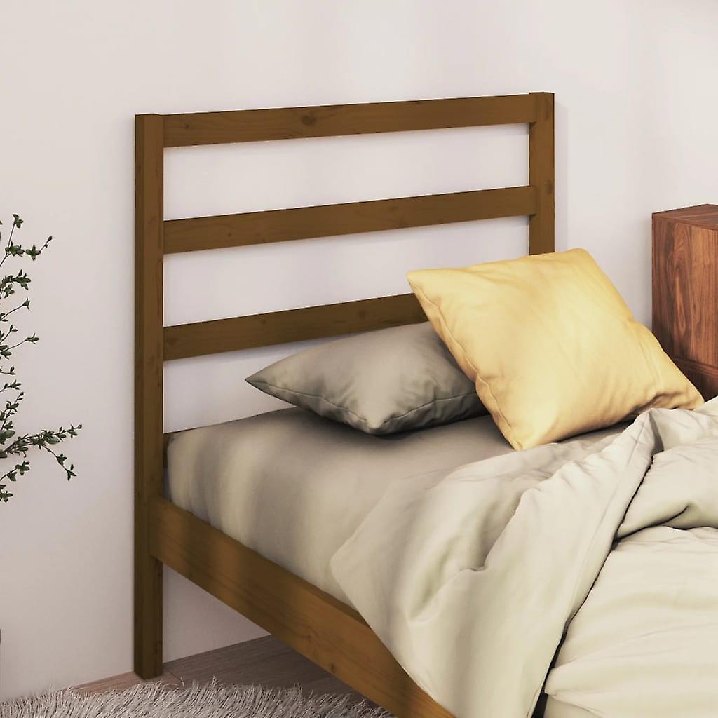 Headboard Honey Brown 81x4x100 cm Solid Pine Wood