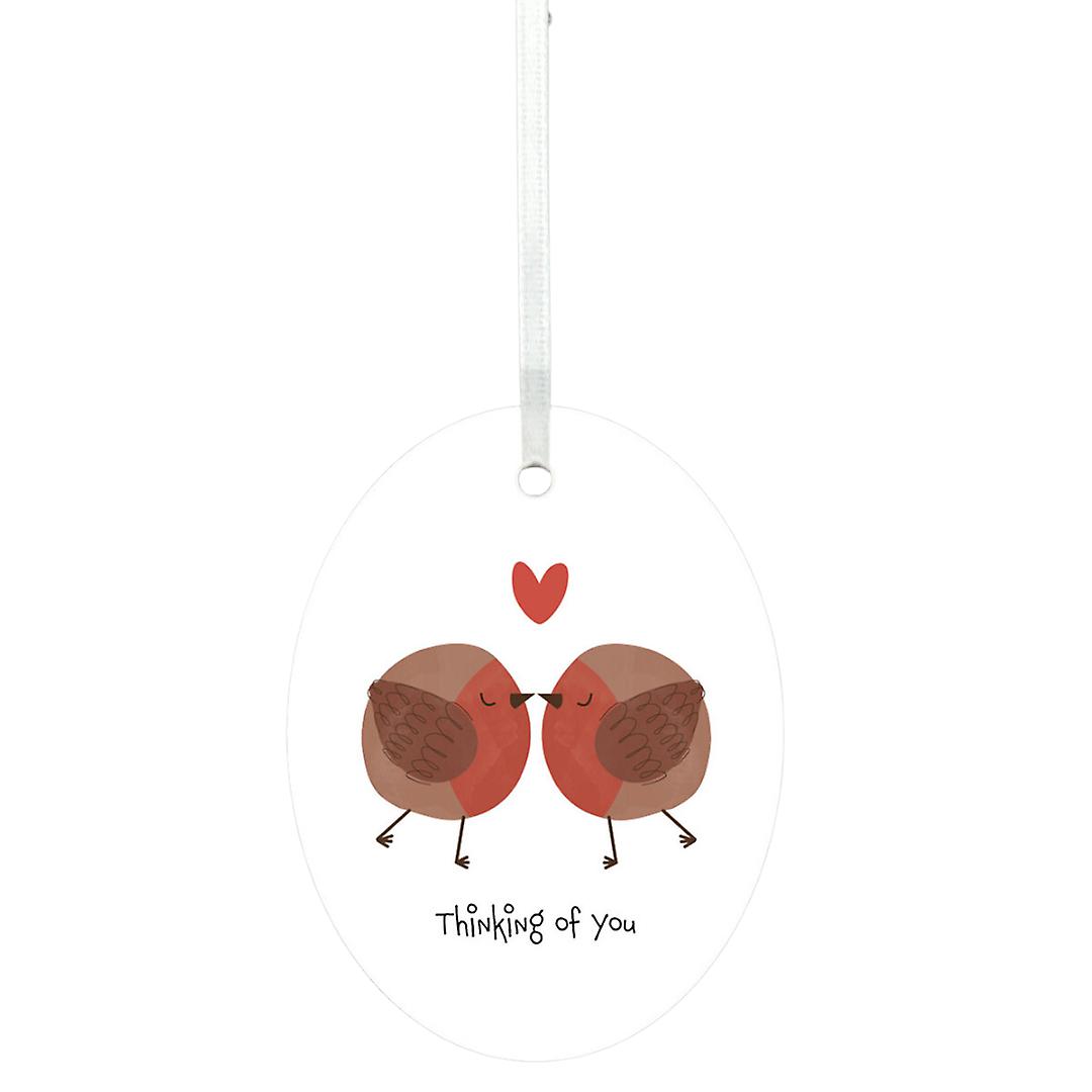 Robin Thinking Of You Ceramic Plaque