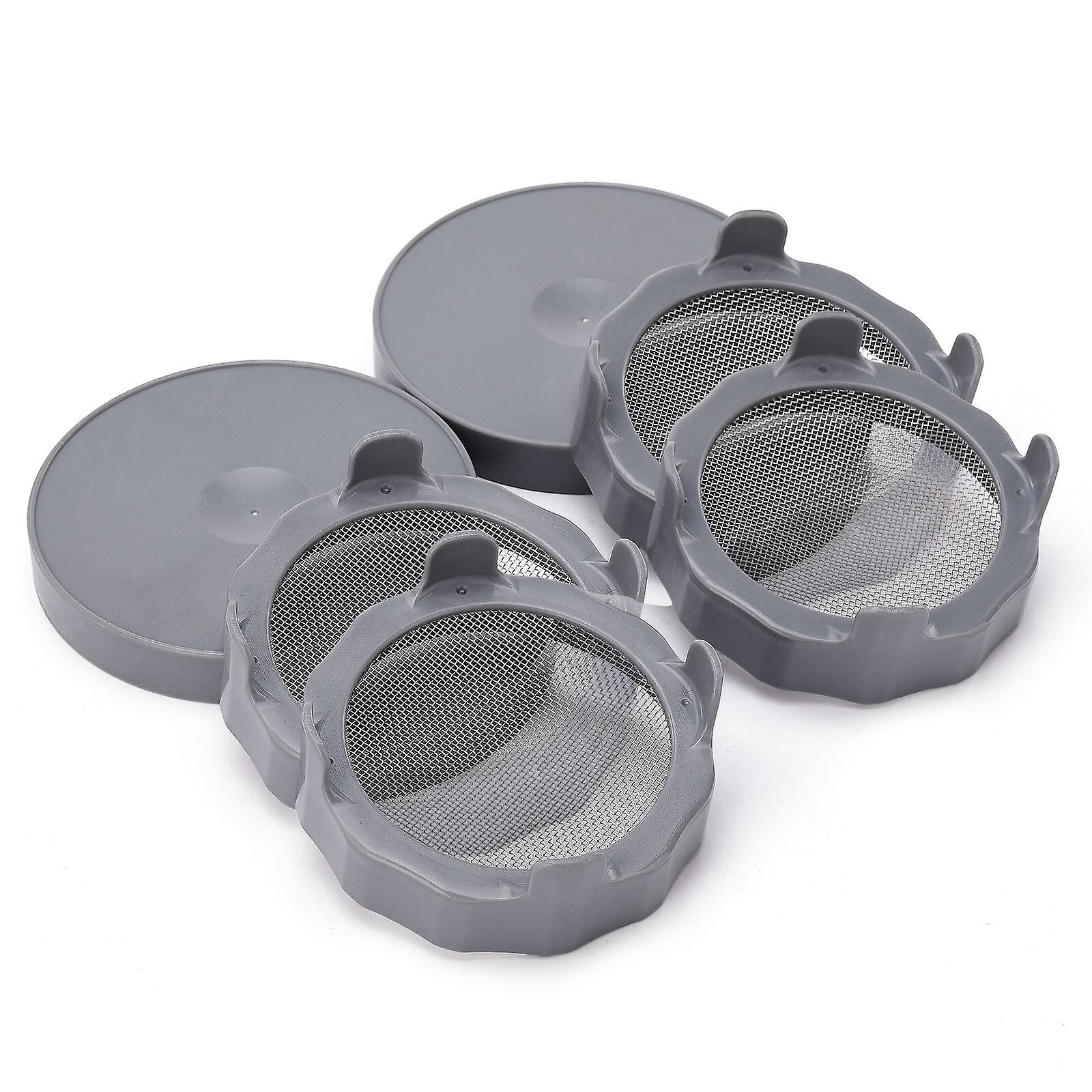 Einmachglas Sprossendeckel Keimungsset für 86mm Weithalsgläser - Gartenbedarf, Gitter, 4 Stück