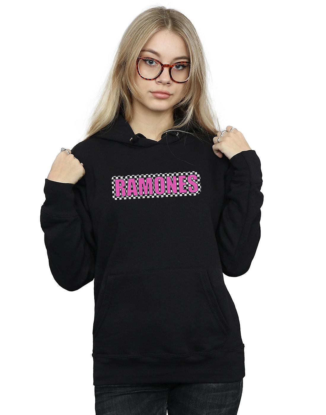 Ramones Women's Checked Logo Hoodie