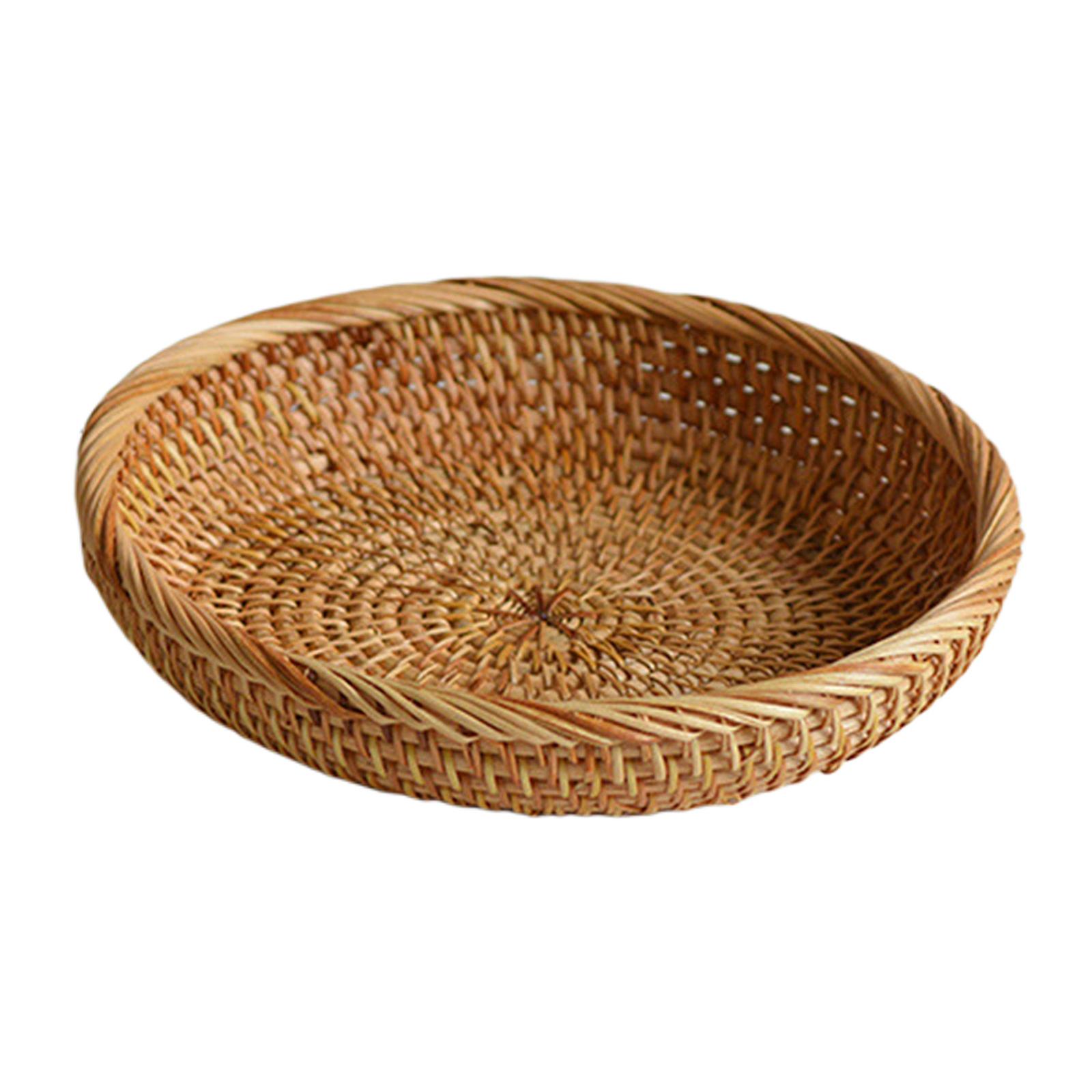 Serving Tray Decorative Storage Tray with Handles for Tabletop Medium