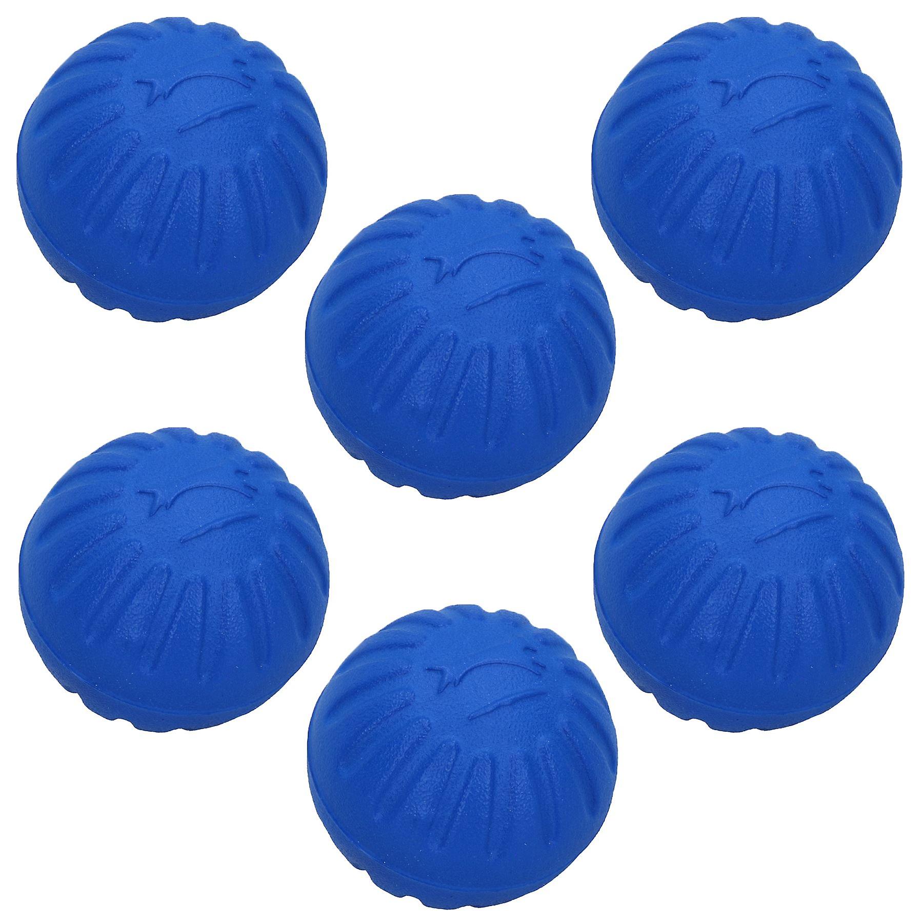 6PK Medium Durafoam Dog Puppy Ball Play Floating Toy-Assorted Colour