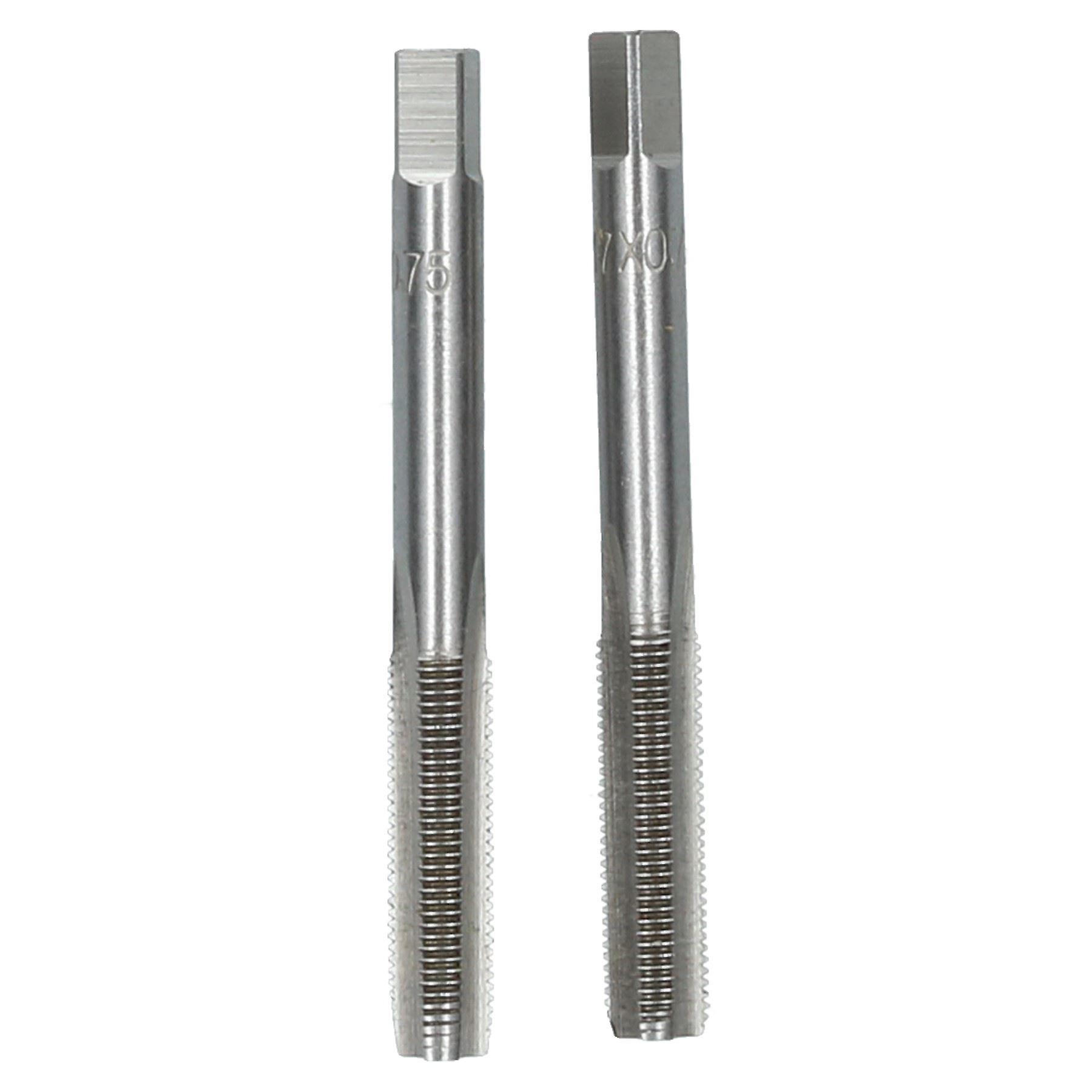 M7 x 0.75mm Metric Tap Set, Tungsten Steel, Taper and Plug Thread Cutter TD029