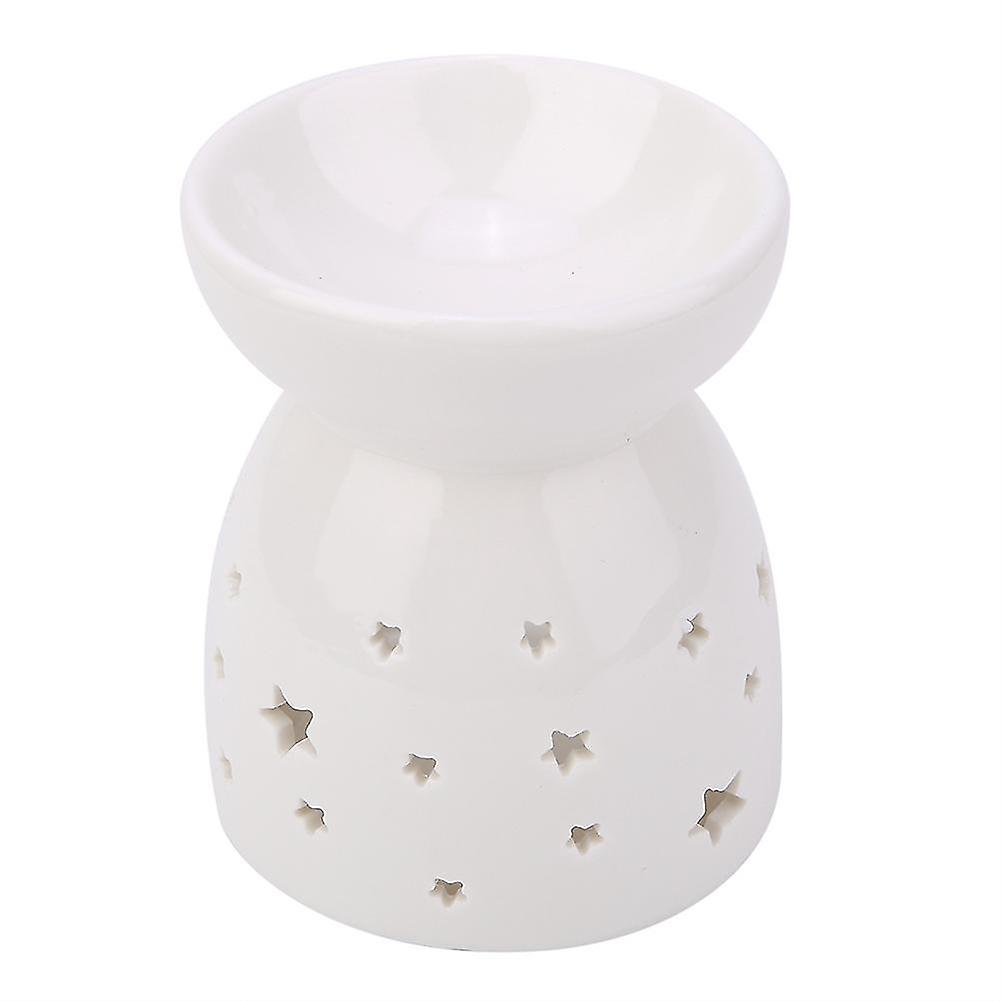 Night Fragrance Lamp Ceramic Essential Oil Diffuser with Candle and Incense Holder for Aromatherapy Relaxation