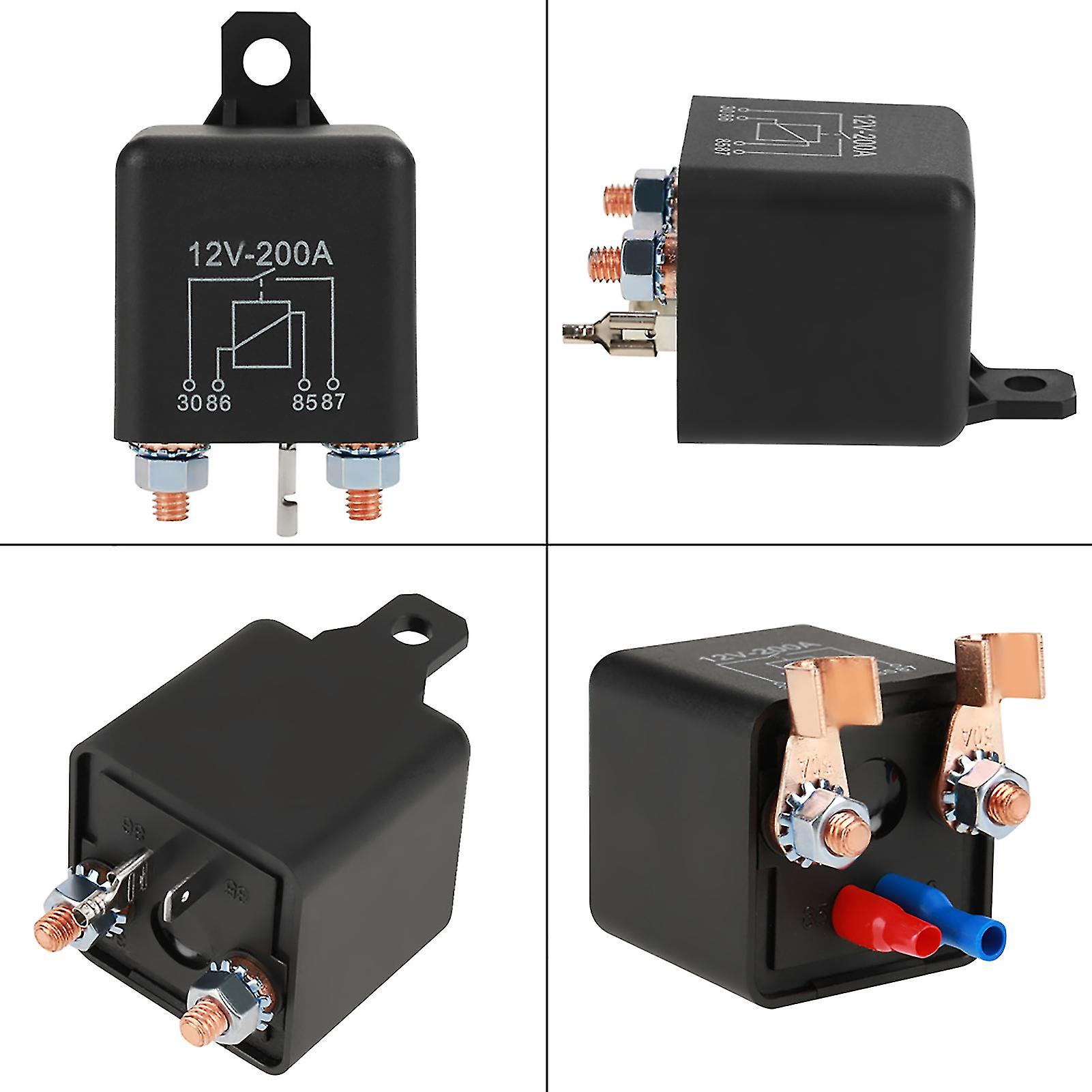 12V 200A  Normal Open Heavy Duty Car Truck Starter Relay with Terminals