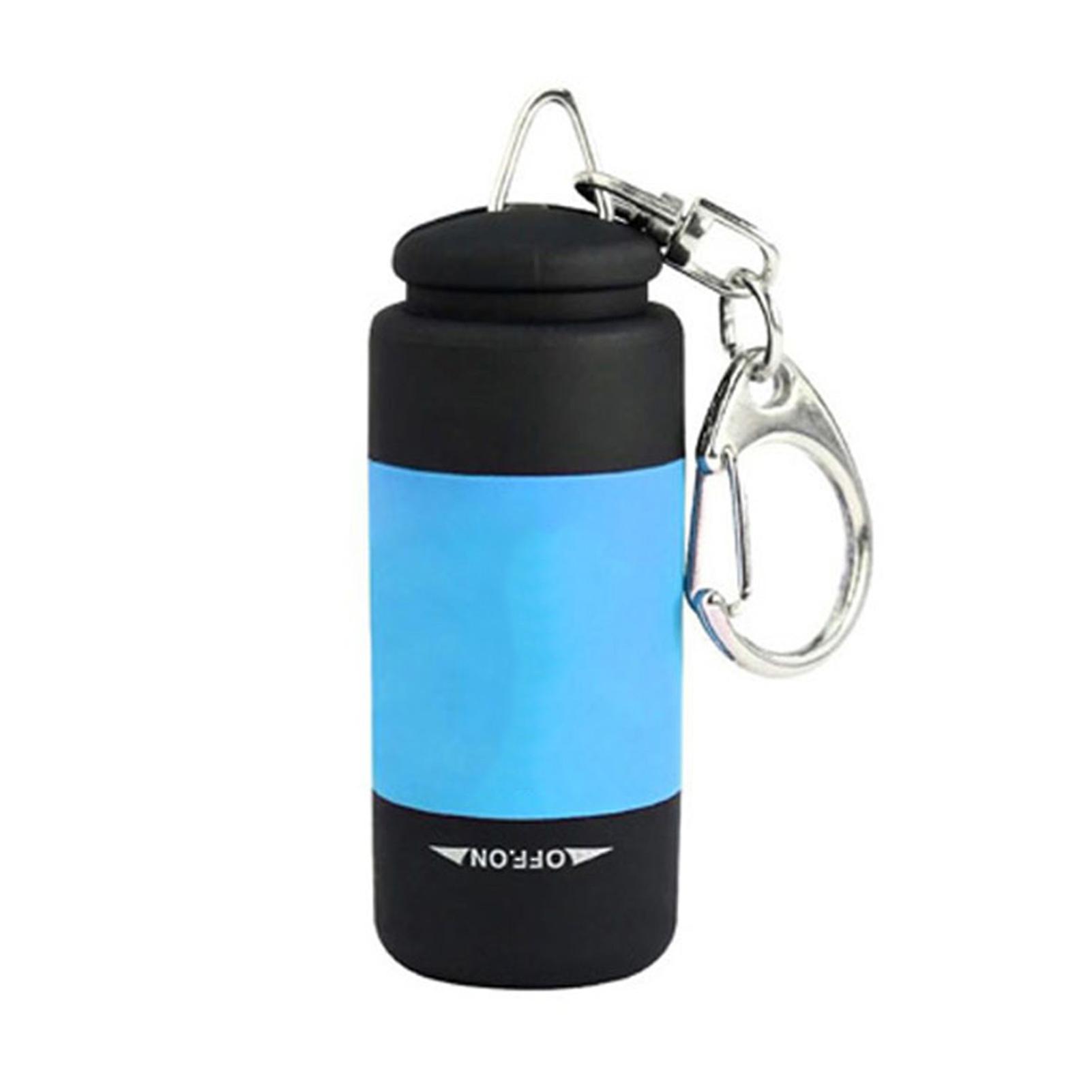 LED Flashlight with Keychain Convenient Plastic Emergency Light for Backpacking Trip