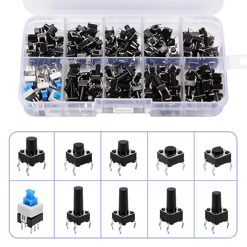 180 x micro push-button micro switch micro mini switch box assortment