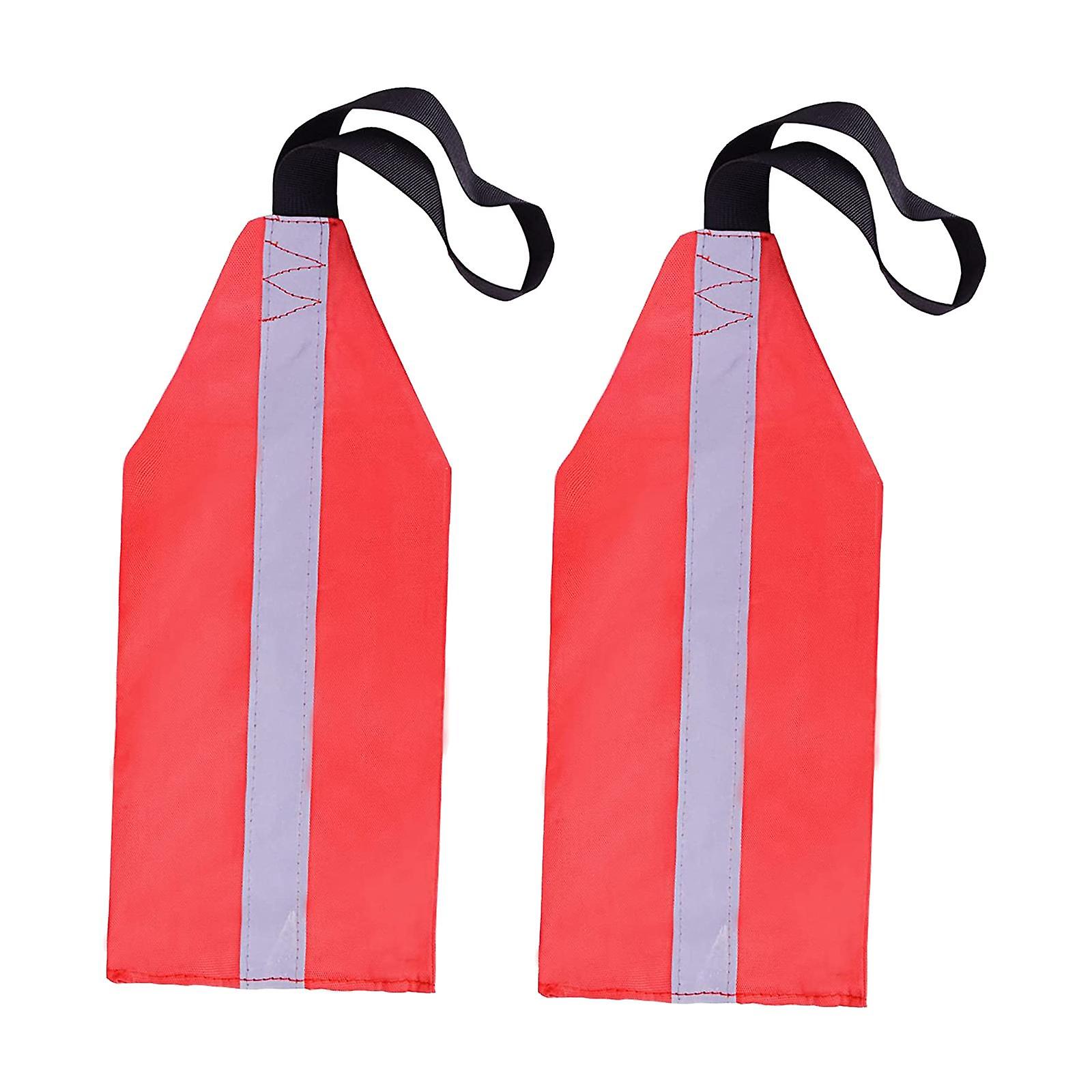 Kayak Tow Safety Flag Red Dinghy Signal Reflector for Cargo Safety Equipment