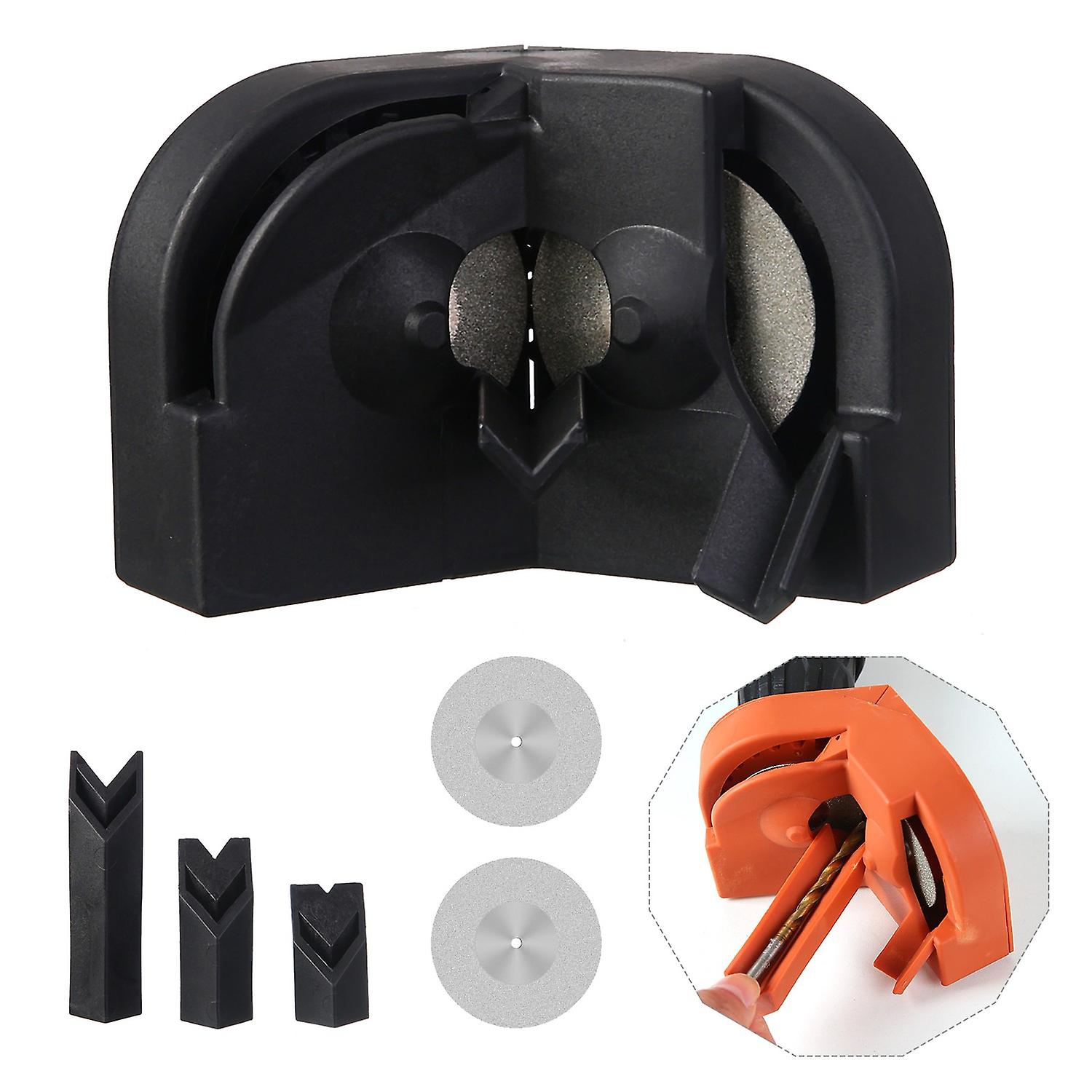 Wear-resistant Drill Bit Sharpener - Multi-Purpose, Durable, Black