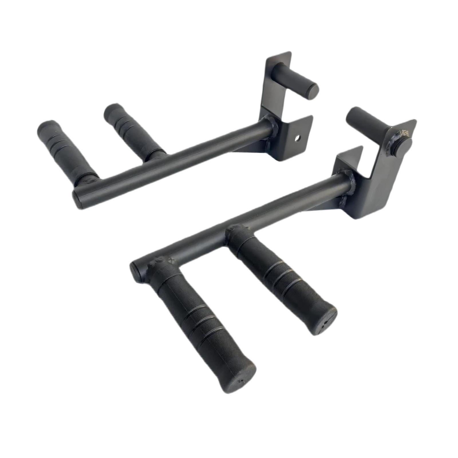 2Pcs Dip Bar Attachment Push up Grip Handles Chest Push up Triceps Training for Squat Rack Easy to Install Pull up Multi Grips