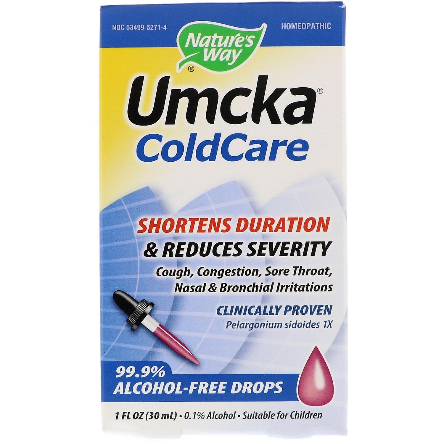 Nature's Way, Umcka, ColdCare, Alcohol-Free Drops, 1 fl oz (30 ml)
