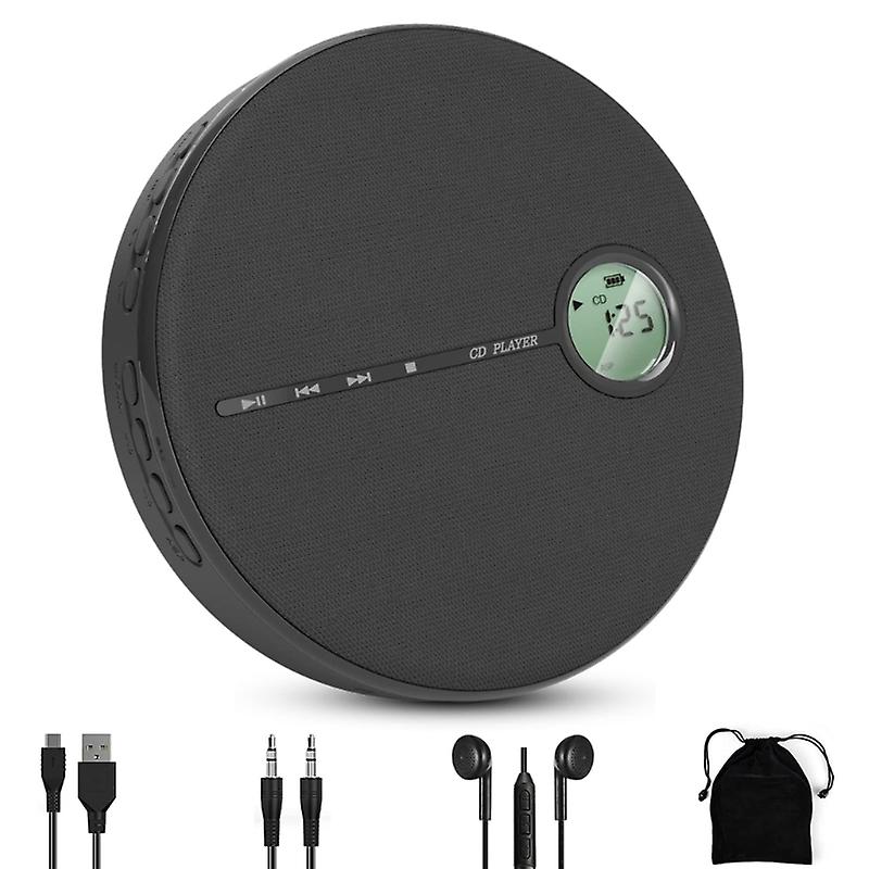 Discman Player Double Speaker Portable Walkman Player Built-in Battery