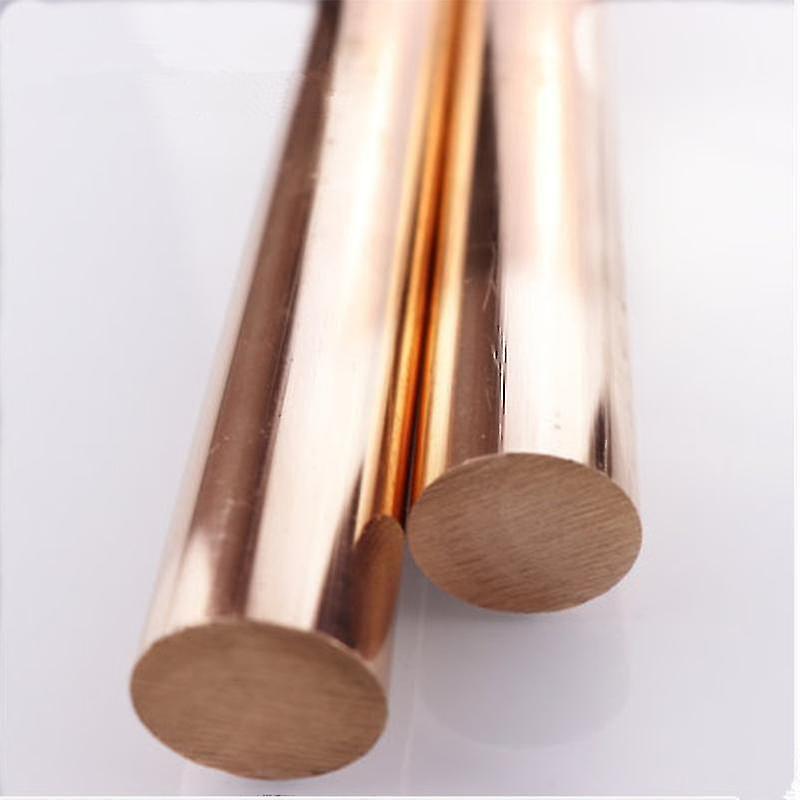 1 barra di rame, lunghezza 50-200 mm, diametro 4/5/6/7/8/10/12/14/15/16/18/20 mm, barra di ottone T2, parti in barra di rame 3mm x200mm