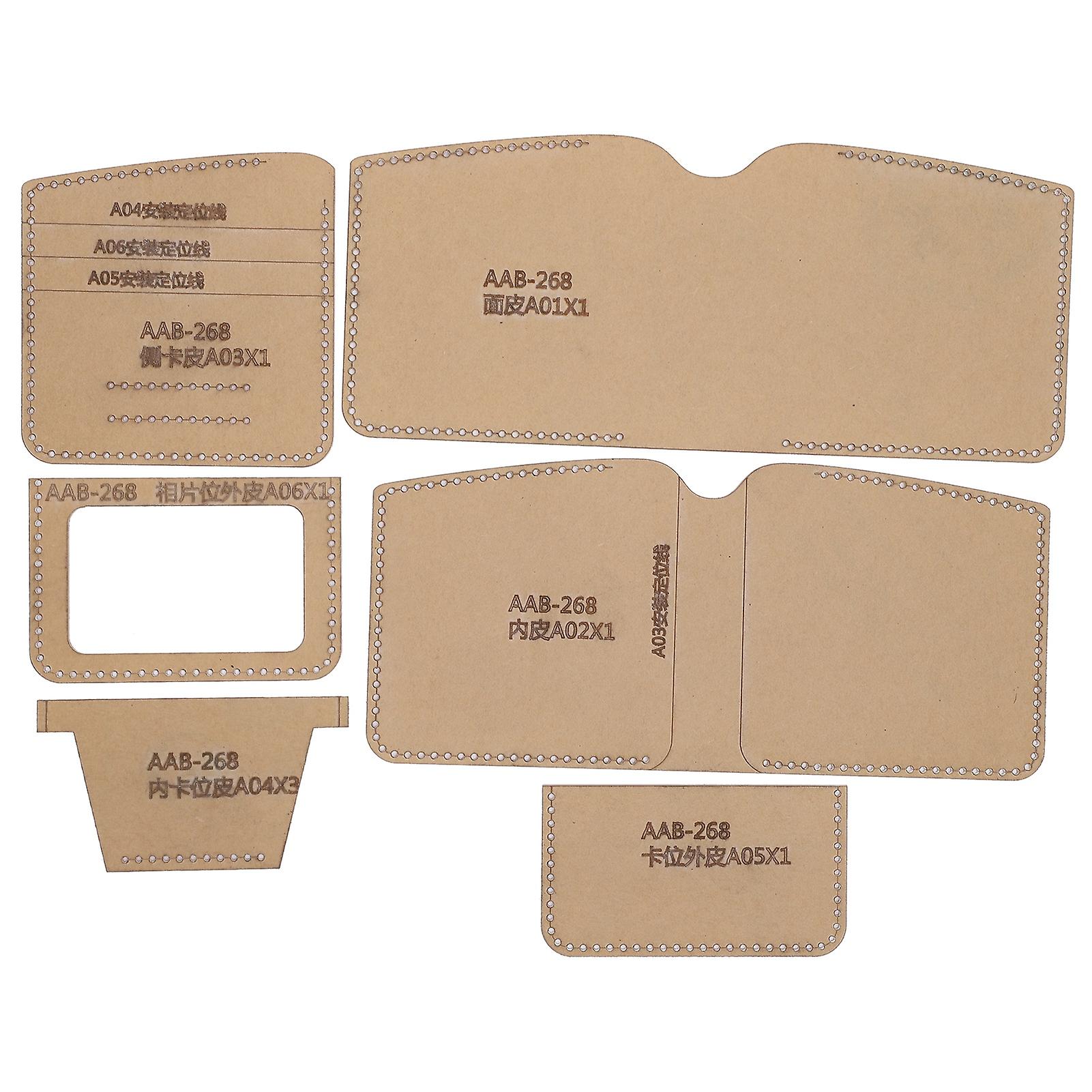 Acrylic Template Set Clear Wallet Pattern Stencil Making HandMade Craft DIY Tool