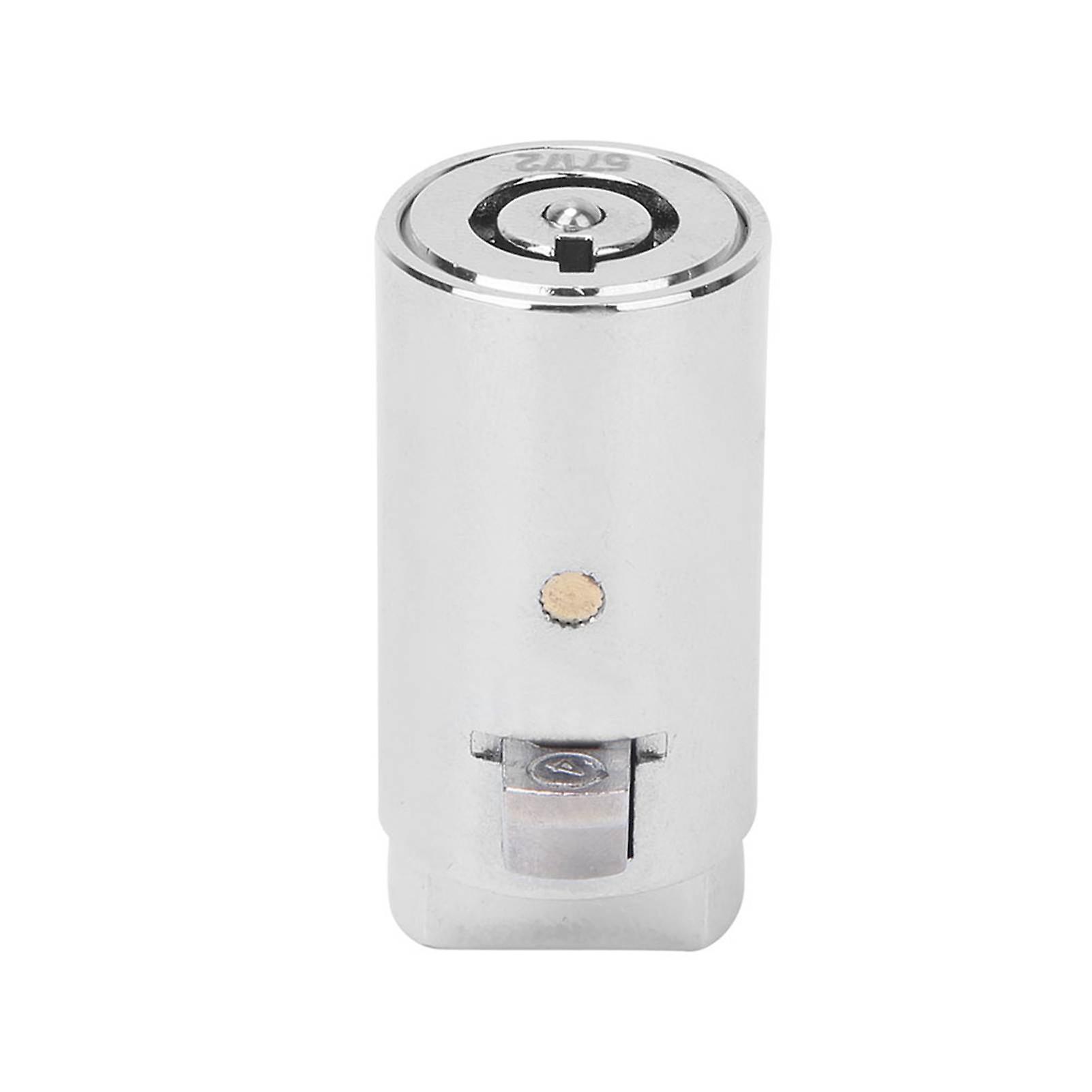 Zinc Alloy Chrome Color Single Opening Key Vending Machine Lock Cylinder for Automatic Selling Machines Industrial Tank Safe Box