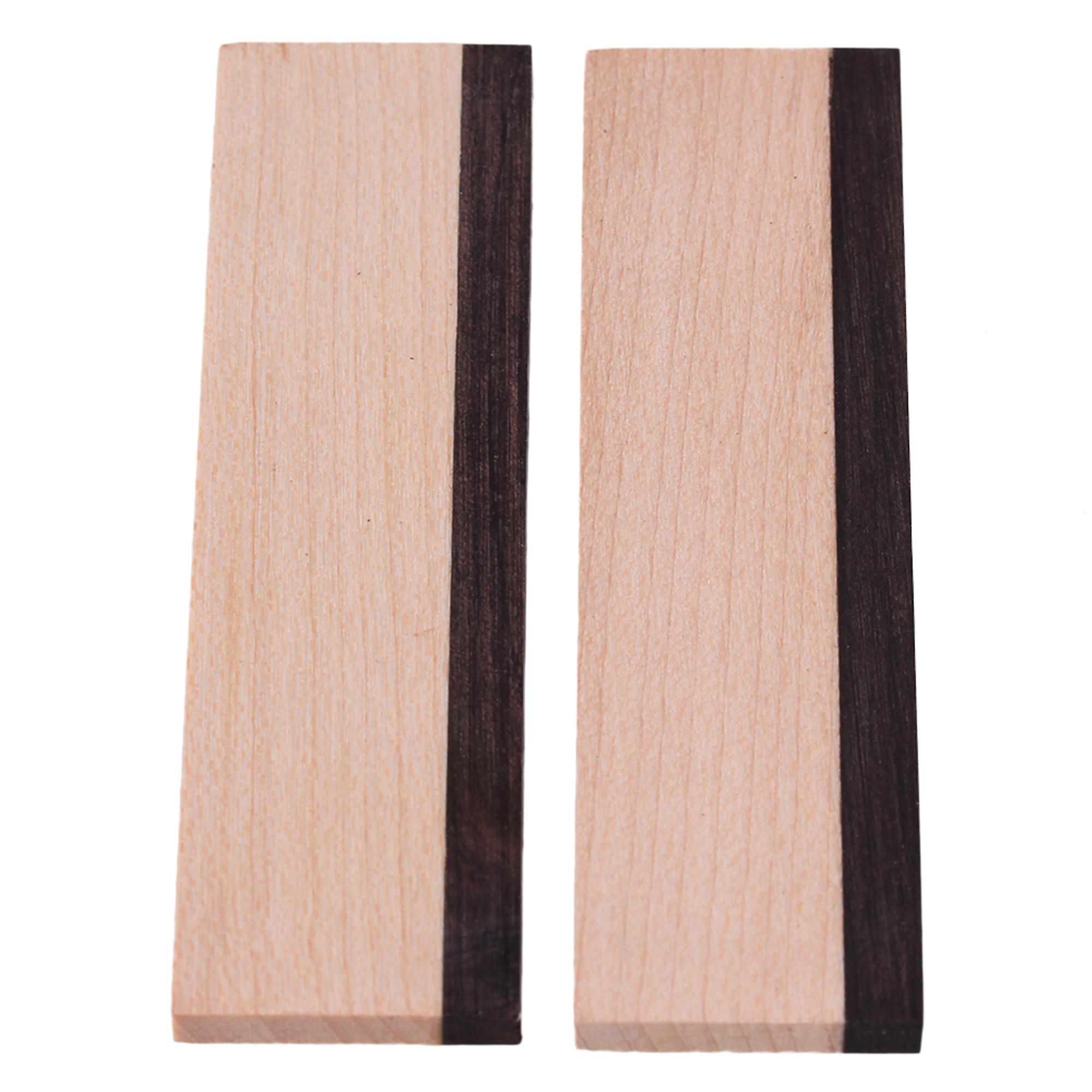 Maple Wood & Ebony Spider Bridge Blank Saddle for Dobro Guitar Set of 2