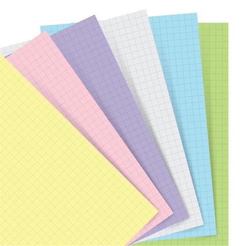 SQUARED High-Quality Filofax Colourful Pastel Personal Notepaper Refill 60 Pack