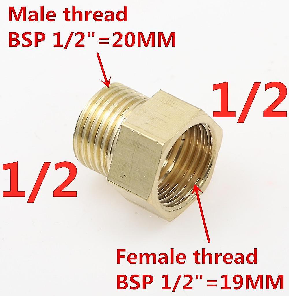 04 M x 04 F Male To Female Threaded Brass Coupler Adapter Pipe
