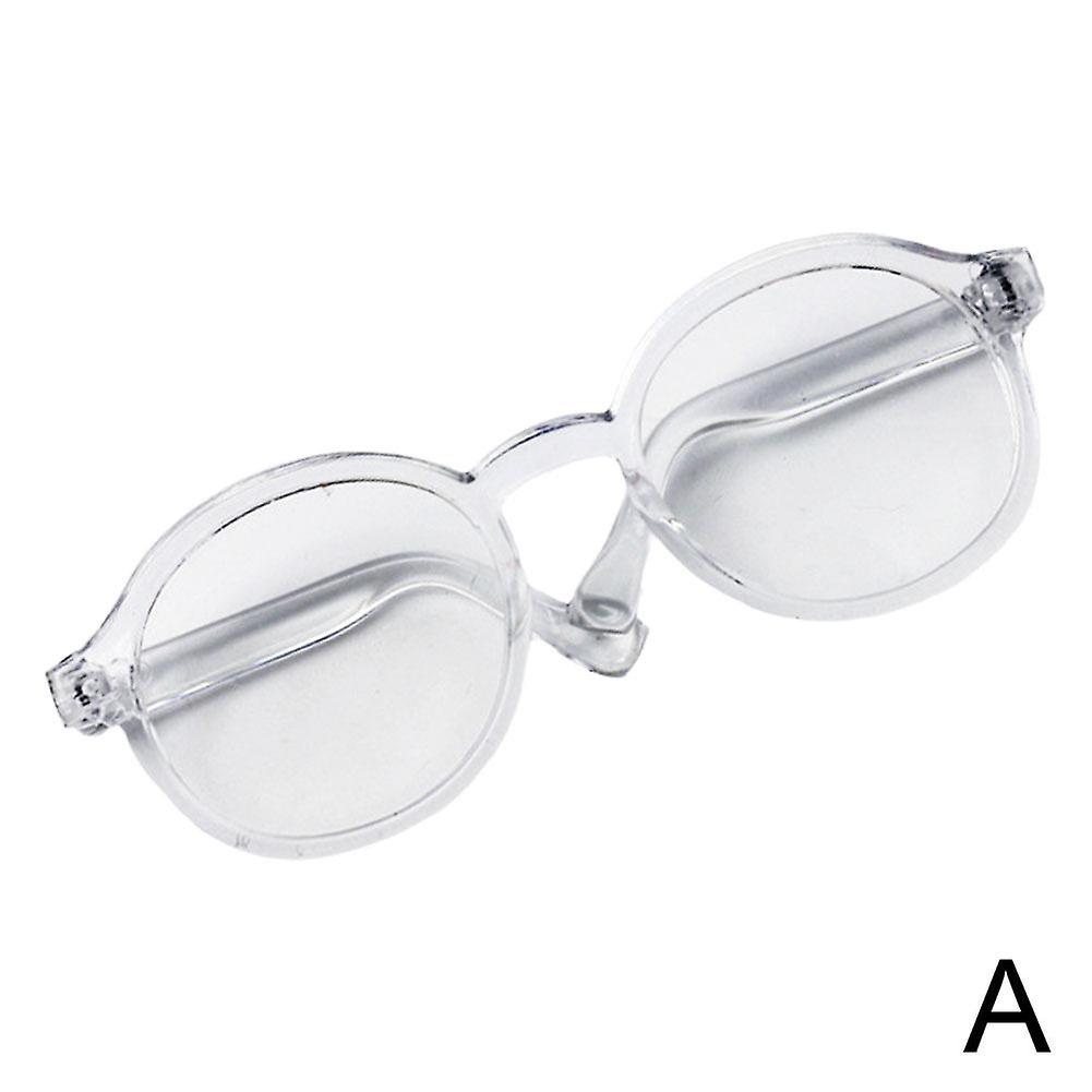 Mini Doll Ochelari pentru Doll Accesorii Round Frame Clear Lens Ochelari de vedere jucărie