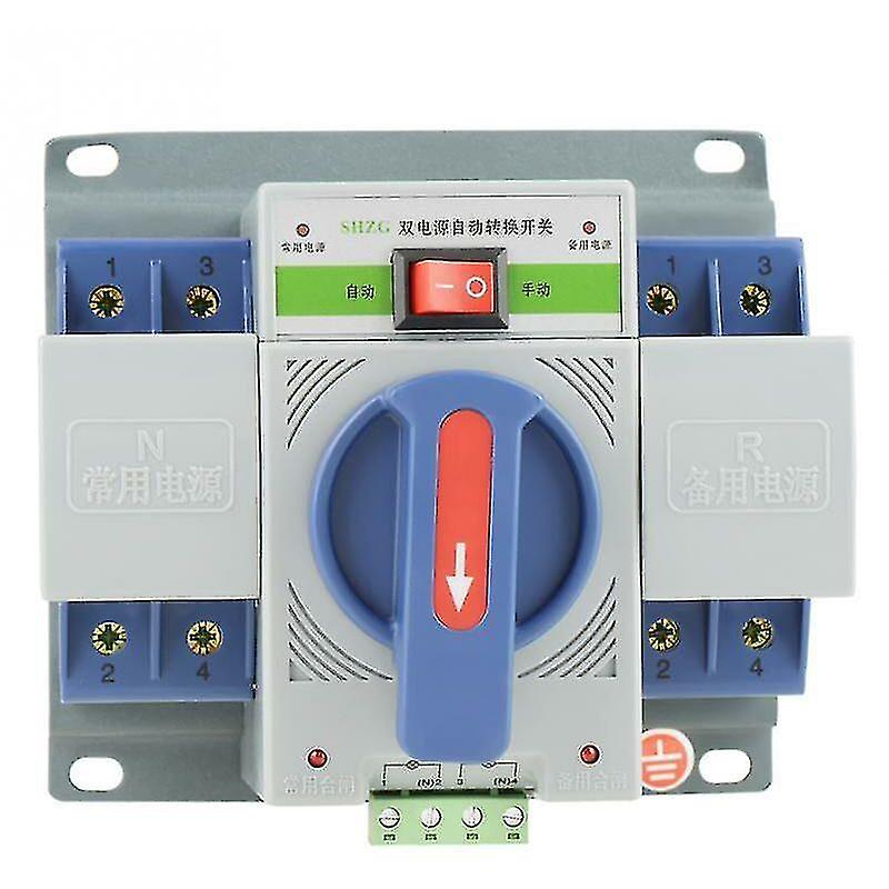 1pc 220v 63a 2p Mini Dual Power T Commutateur de transfert automatique