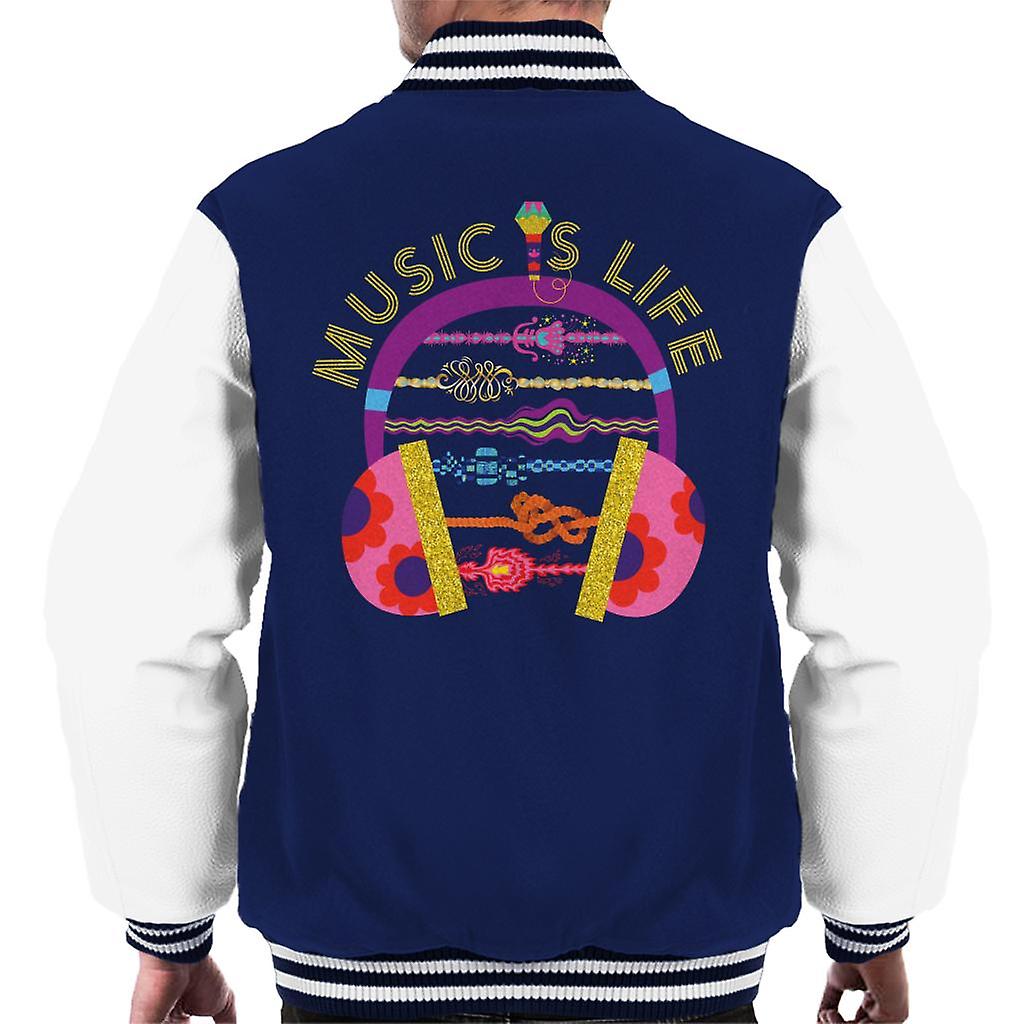 Trolls Headphone Music Is Life Men's Varsity Jacket
