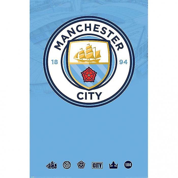 Manchester City FC Crest Poster