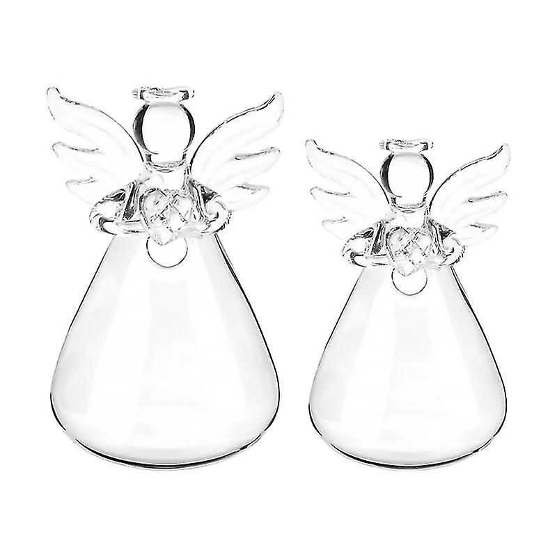 2pcs Glass Hydroponic Vase