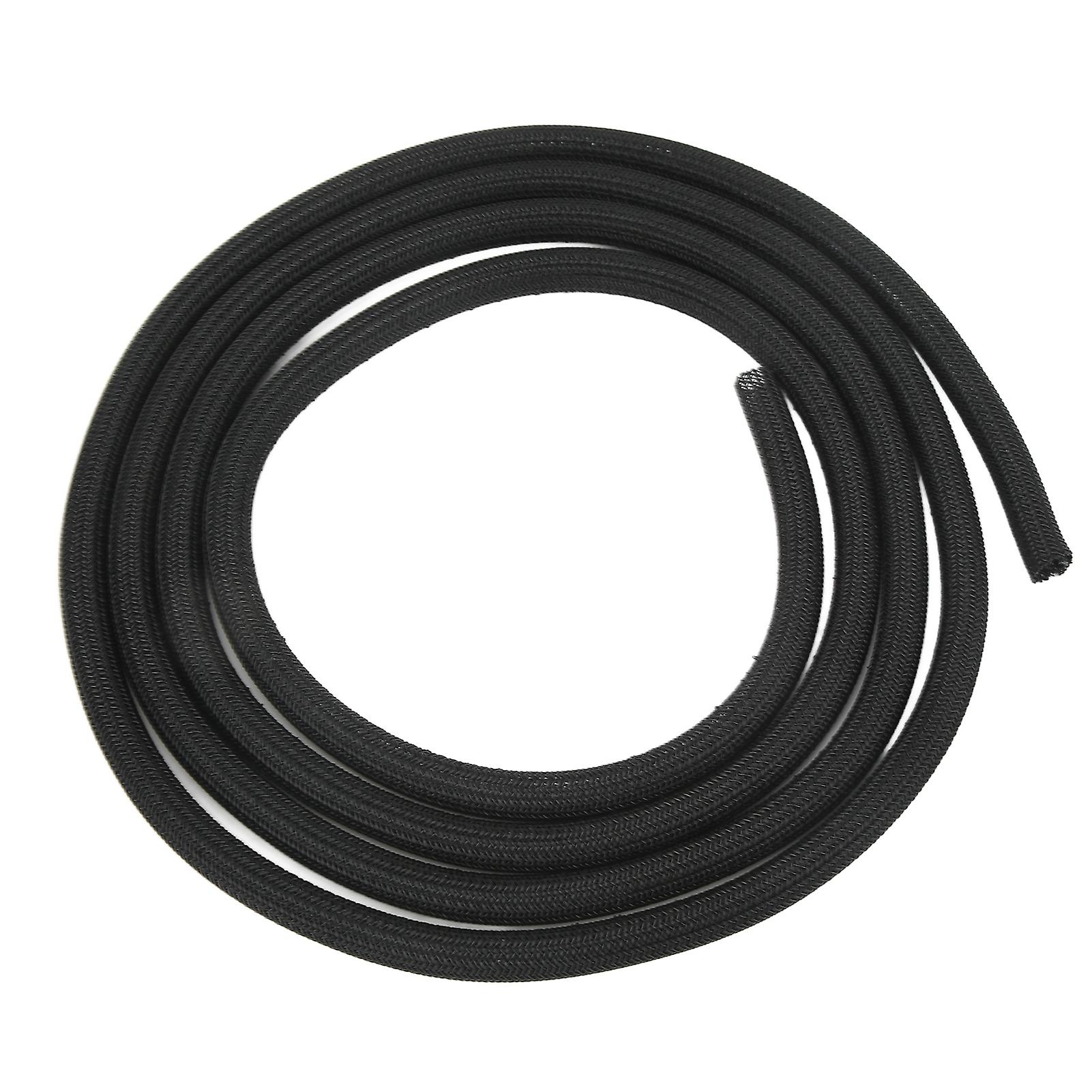 Cable Sleeve 1/2in Diameter Polyethylene Prevent Pets Chewing Black Cord Protector 3 Meter / 10ft 