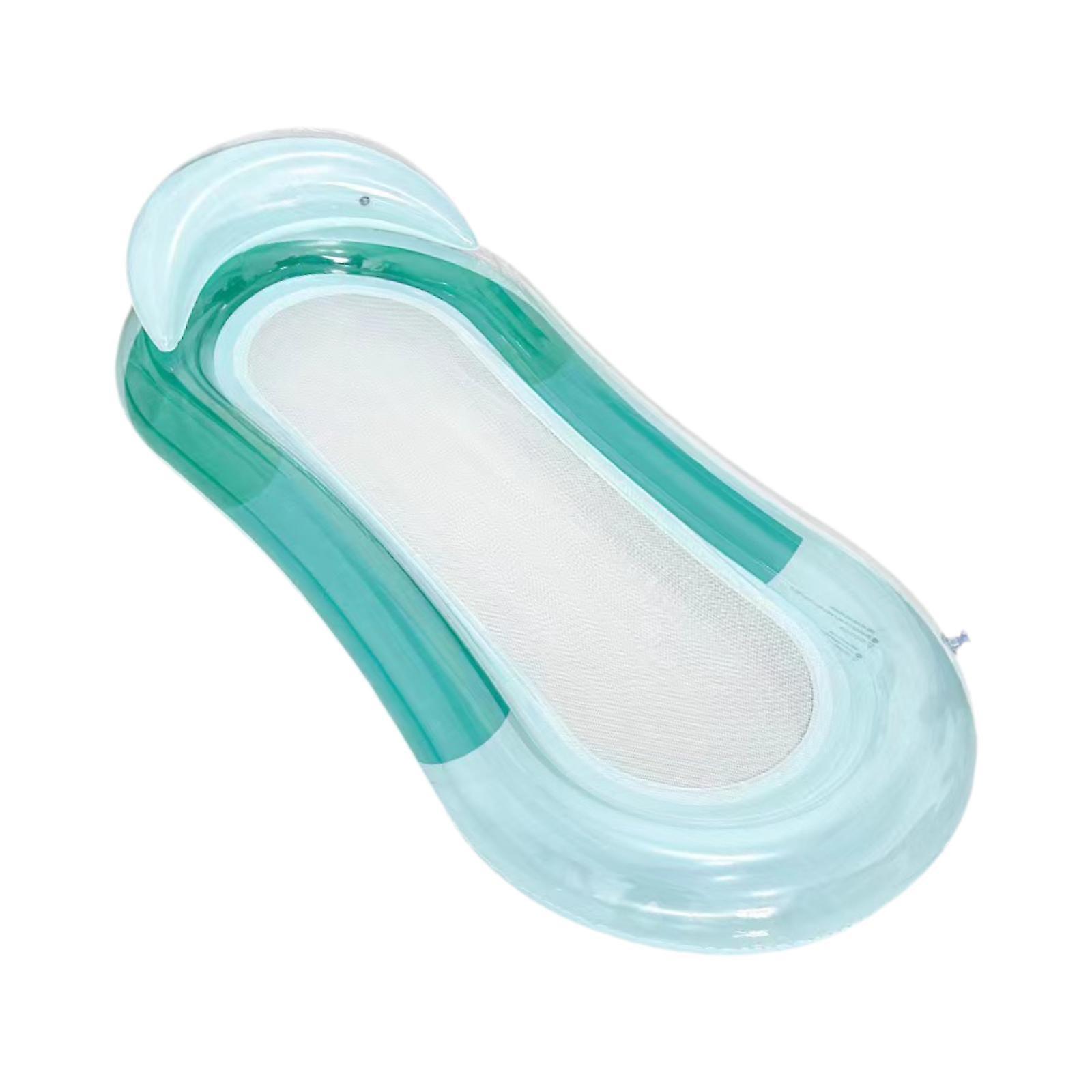 Inflatable Pool Chair PVC Inflatable lounge pool Chair for Swimming Pool Sea gradient green