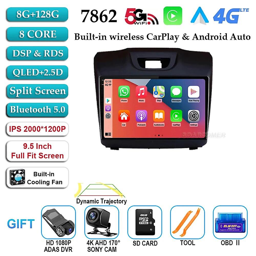 Android13 Auto For Isuzu D-max Dmax Chevrolet S10 2012-2018 Navigation Gps Car Radio Bluetooth Multimedia Video Player Autoradio