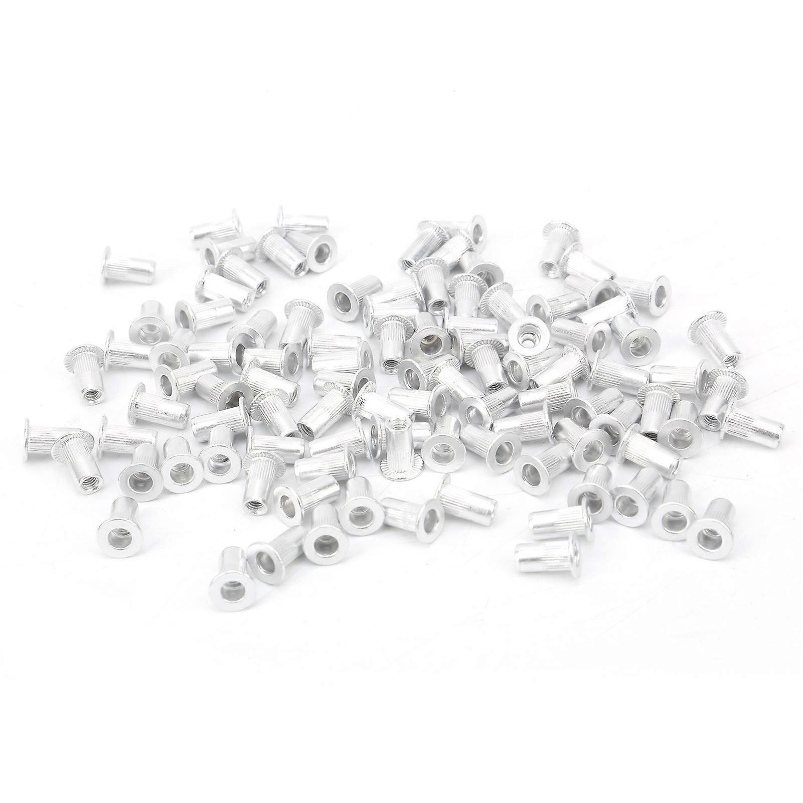 100 Pz Tirare Rivettatura Dadi Alluminio Testa Piatta Verticale Accessori Hardware WJ?30045M3