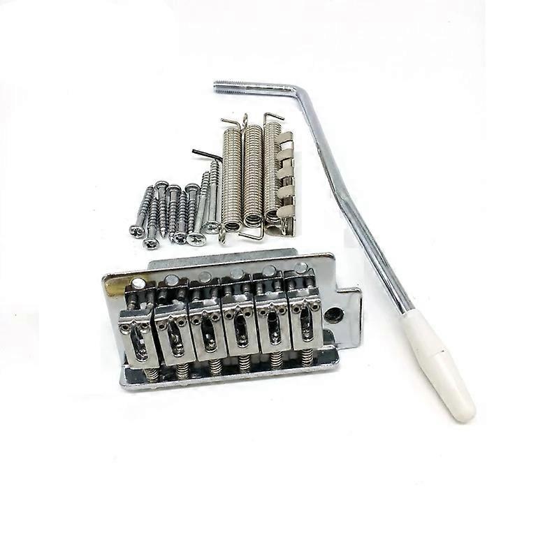 För Fender Stratocaster Strat elgitarrdelar Chrome Tremolo Bridge System