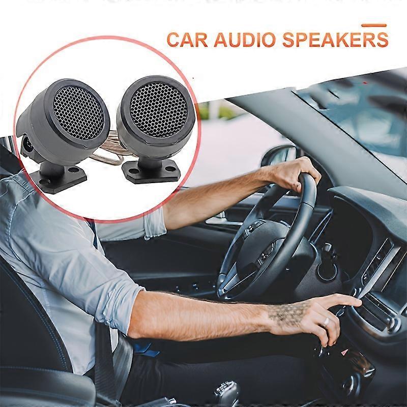 A Pair Of Adjustable Electronic Car Auto Pre-Wired Dome Audio Modification Loudspeaker