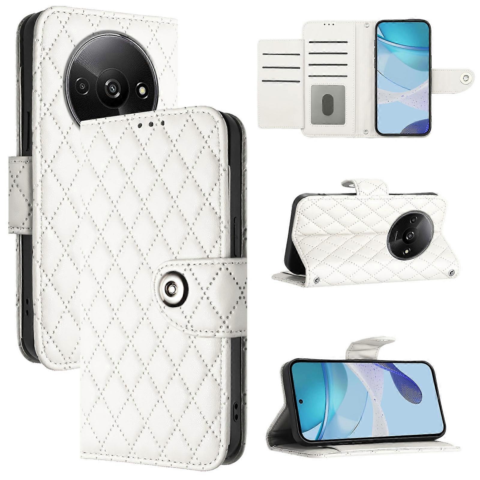 Rhombic PU Case For Redmi A3
