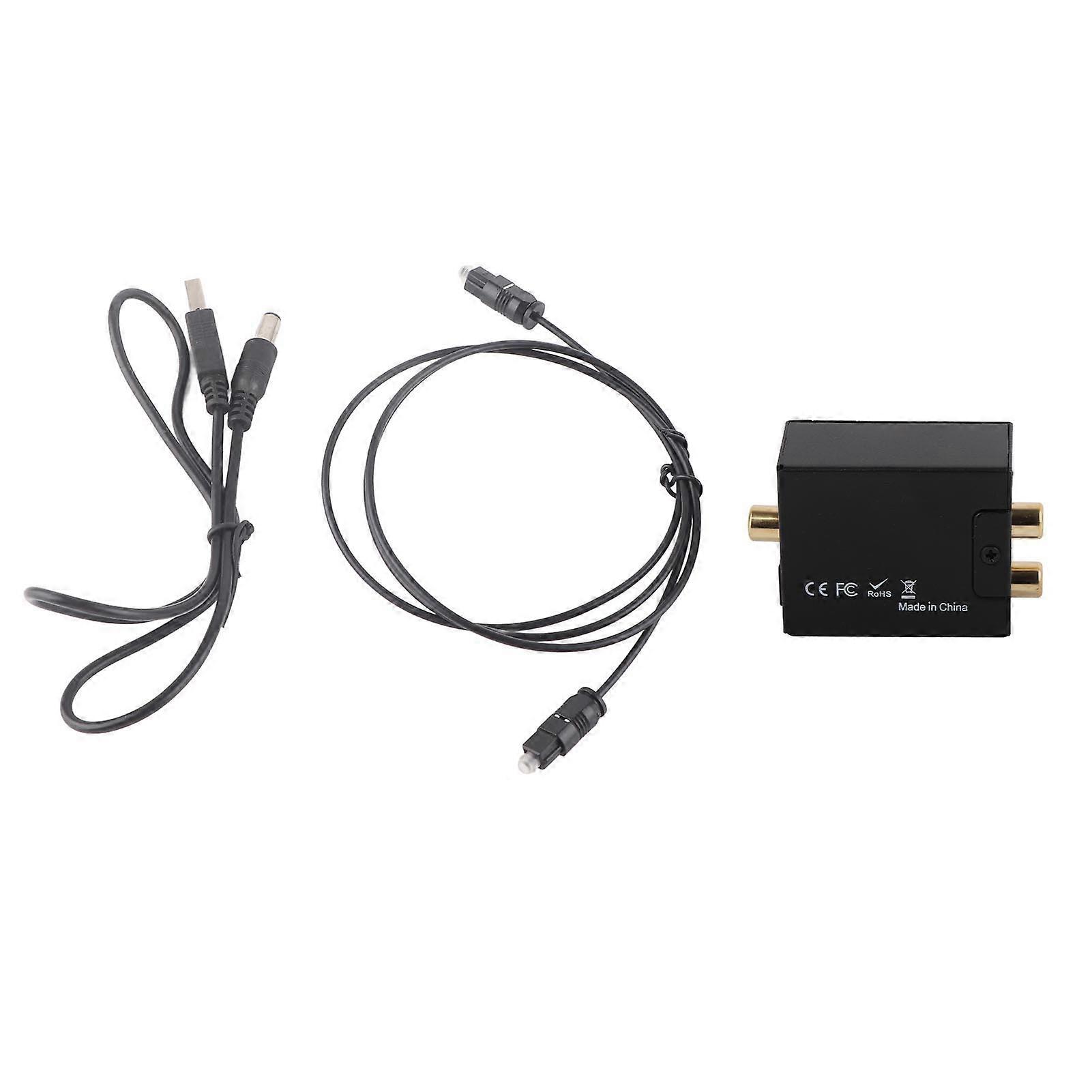 Digital to Analog Sound Converter Digital Coaxial and Optical to Analog Sound Converter for TV Computer