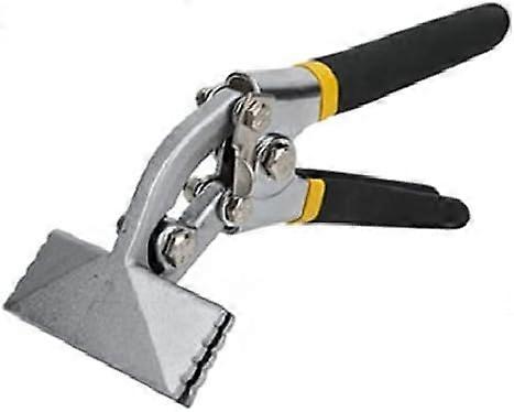 Sheet Metal Hand Cutter, 3 Inch Straight/Curved Jaws Sheet Metal Bending Tools with Non-Slip Handle for Metal Bending Pliers, Flattening Tool (3 Inch,