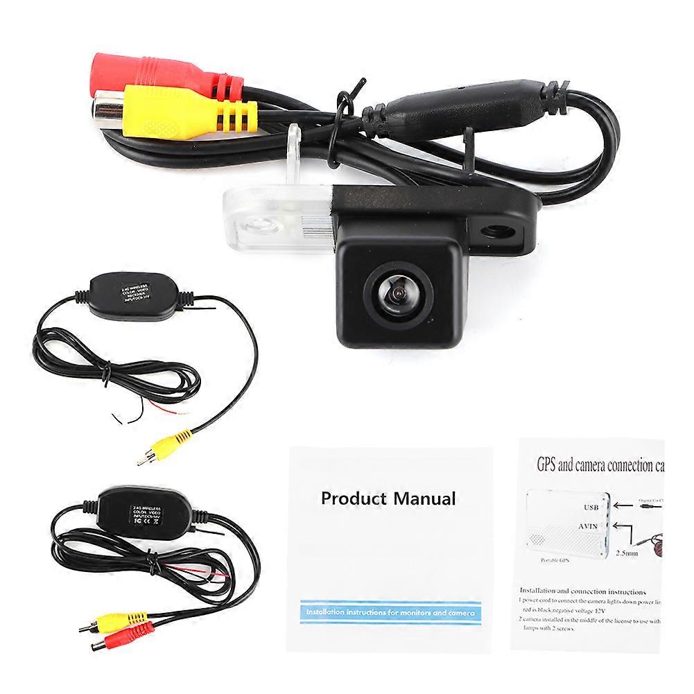 Car Rear View Camera Wireless Transceiver CCD Video Monitor Fit for MercedesBenz CClass EClass CLSClass