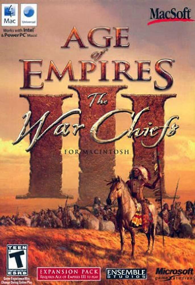 Age Of Empires III The War Chiefs Expansion Pack (Mac) - Mac - PAL - New & Sealed