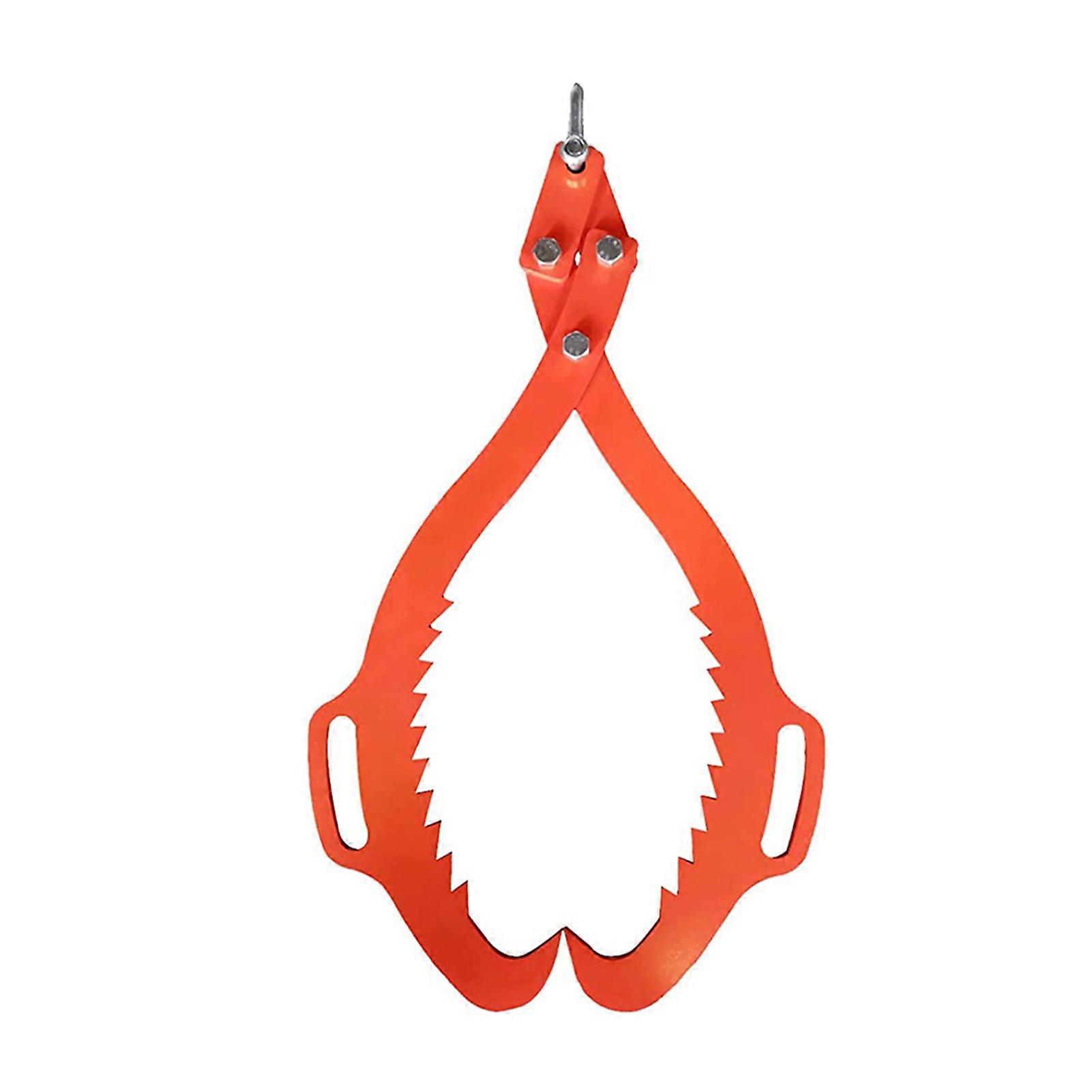 Serrated Claw Hook Log Lifting Tongs 110lbs Load Capacity Easy Operation Rust Resistant Heavy Duty Grapple Timber Claw