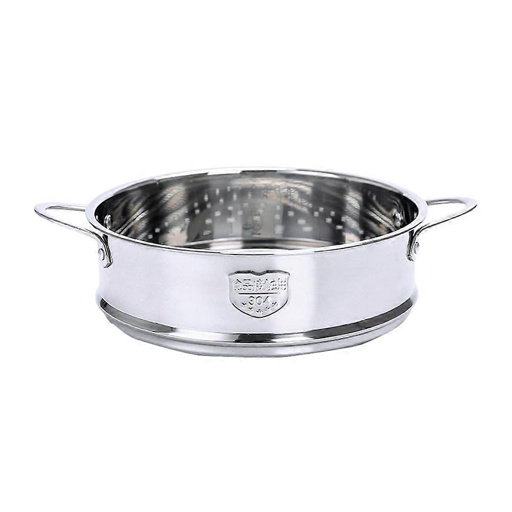 18cm Food Steamer Basket Practical Stainless Steel Handles Steamer Useful Bun Steamer Grid for Home Kitchen Restaurant (Silver) (Random Style)