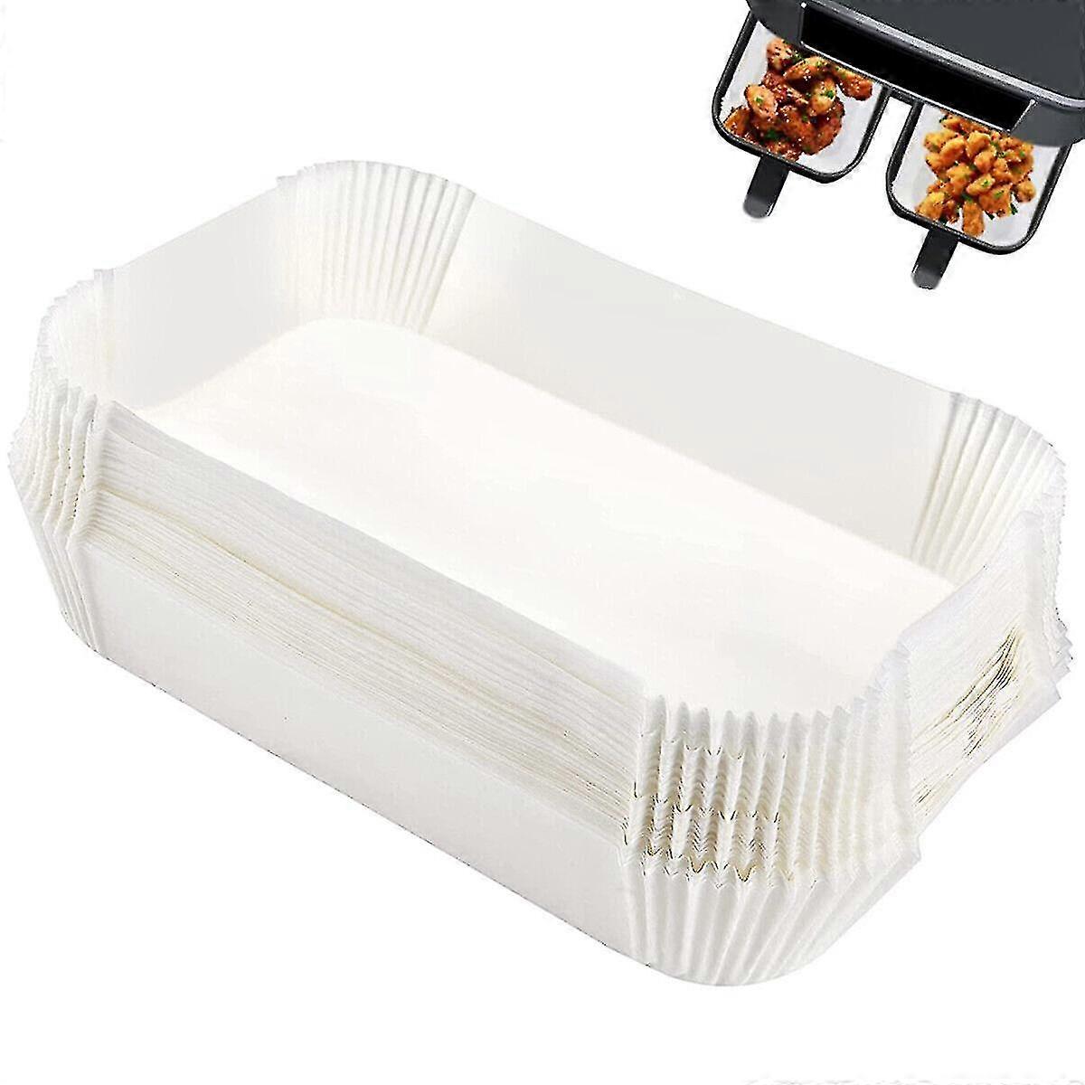 100pcs Air Fryer Liners Non Stick Paper Trays Parchment Steamer Mat For Ninja