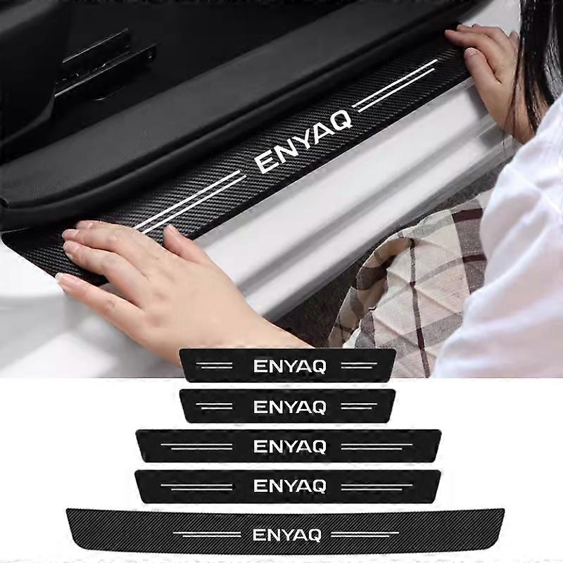 4 Stks Auto Deur Dorpel Koolstofvezel Sticker Voor BMW 3er G21 2019-2023, Auto Deur Dorpel Beschermer Sticker Bumper Bescherming Antislip Anti Kras