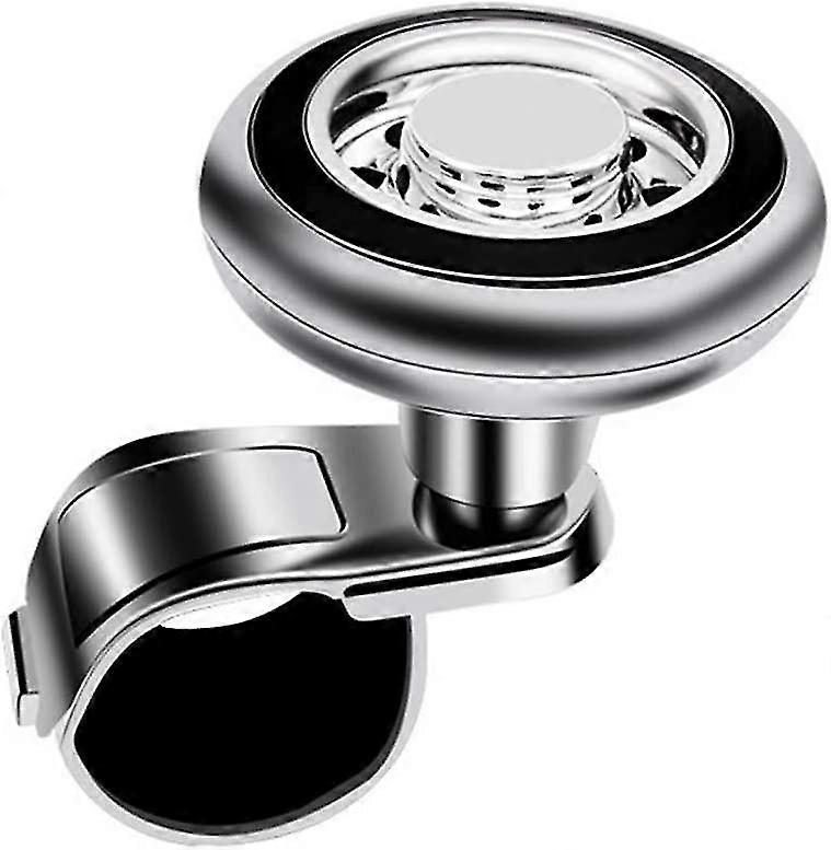 Lenkradknopf, Universal Edelstahl Auto Lenkradgriff Auxiliary Ball Auto Lenkradknopf