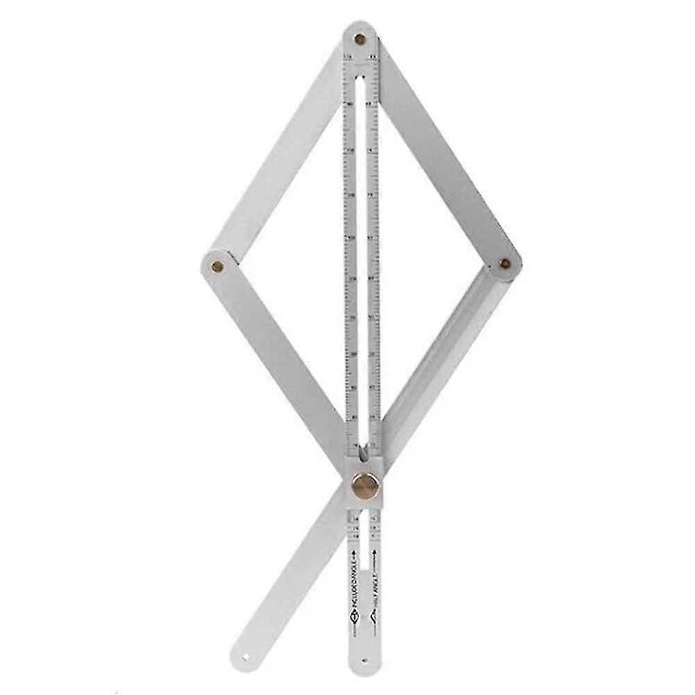 Corner Angle Divider Ruler Aluminum Alloy Angle Ruler Horizontal Triangular Folding