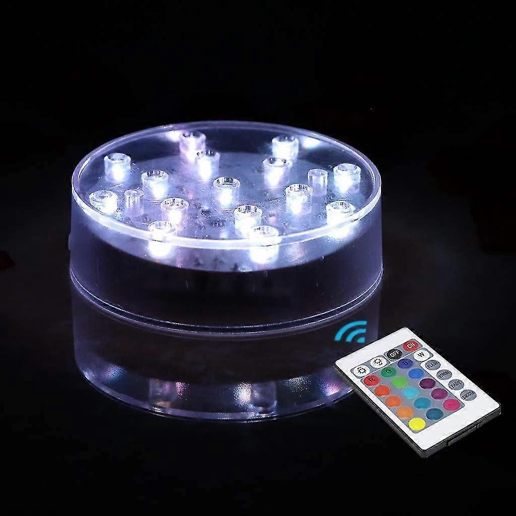 L Led Light Base With Remote Control - Rechargeable Led Light Display Stand For Jewelry Crystal Glass Statues