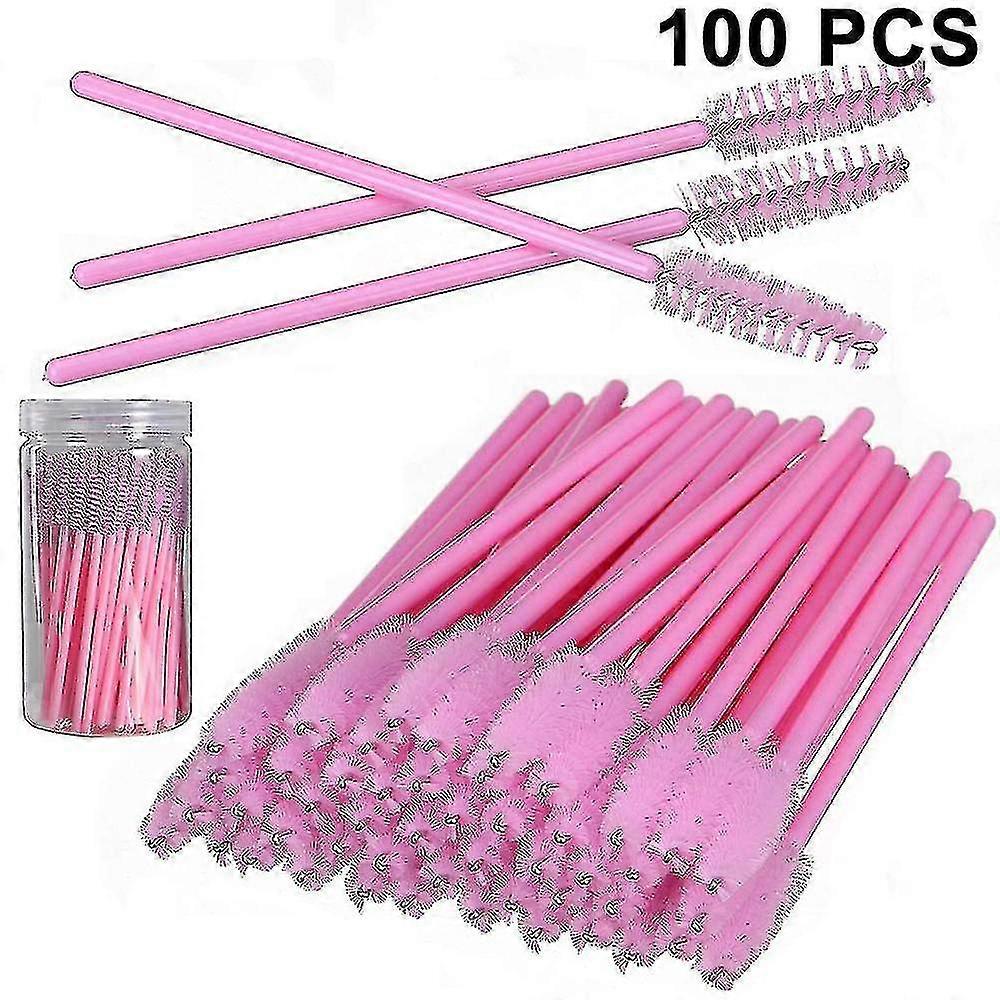 100 Pcs Disposable Mascara Wands, Eyelash Brush