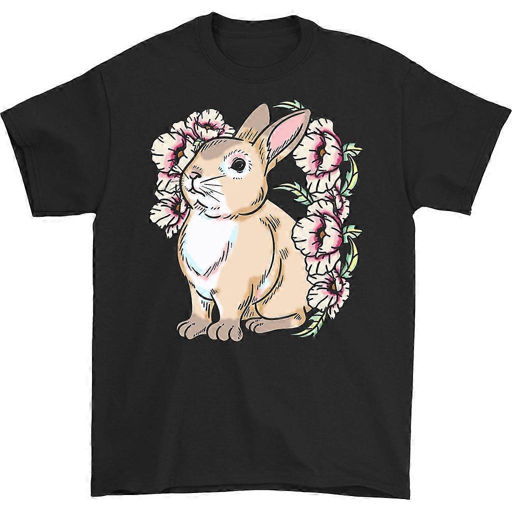 Cute Rabbit Flower T-shirt