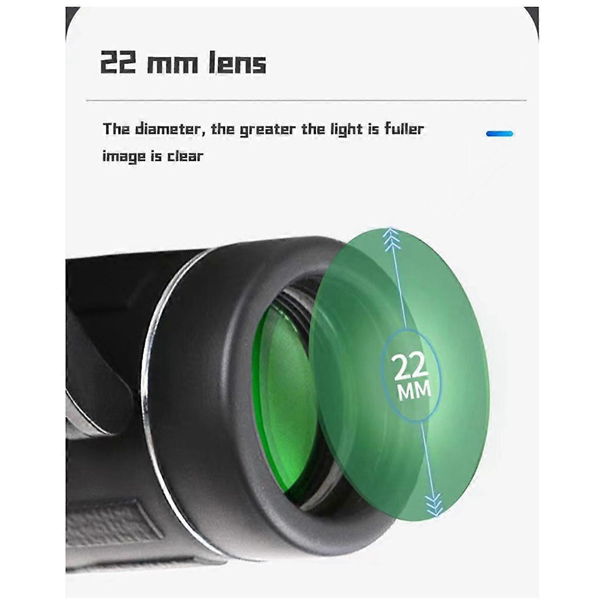 新製品200x25アップグレードHD双眼鏡折りたたみ式ミニ望遠鏡BAK4光学狩猟屋外キャンプ旅行