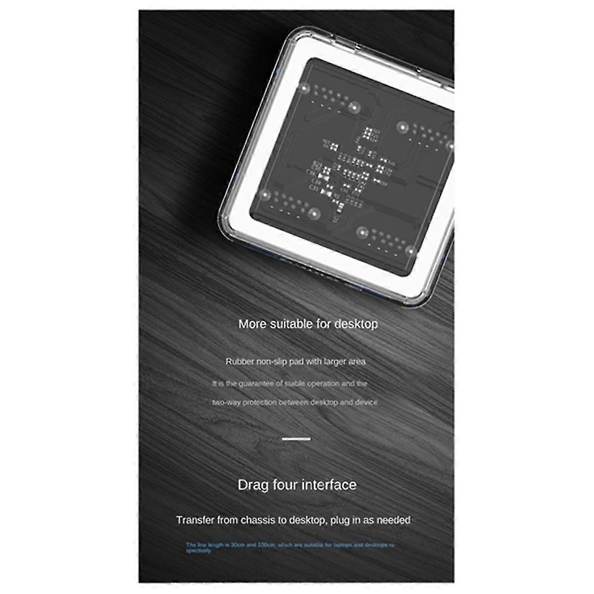 One-to-four Splitter Transparent Usb3.0 Hub Laptop Expansion Converter With 0. Data Cable