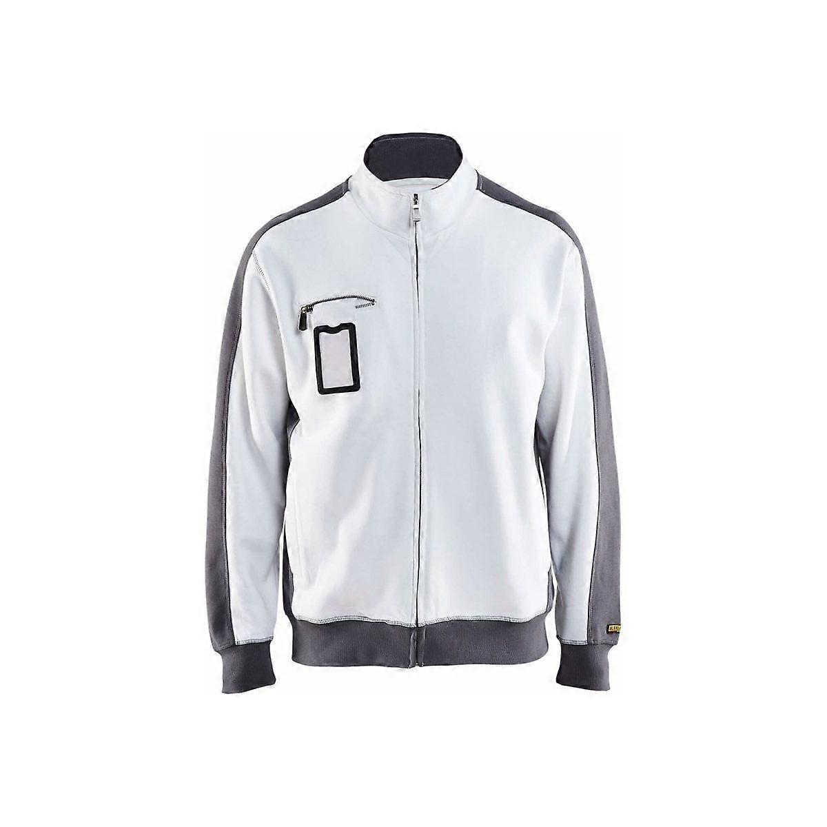 Blaklader 3351 White Grey Painters Sweatshirt - Mens (33511041)